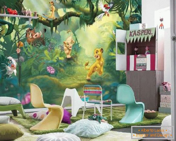 tapetowa dżungla w pokoju dziecinnym, fot. 48
