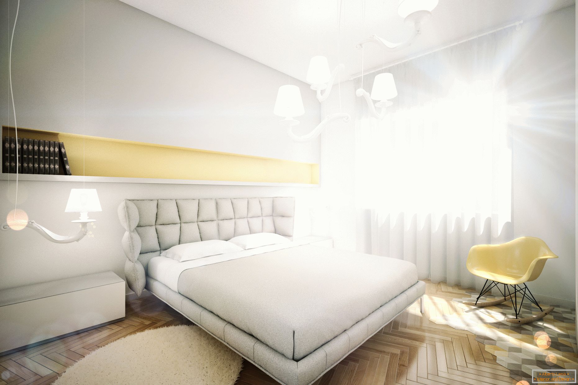 Zaprojektuj mieszkanie w pastelowych kolorach: sypialni