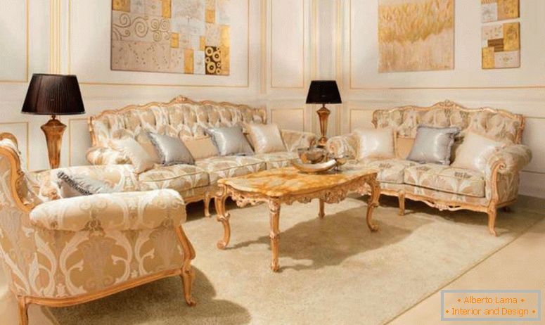 Barokowy salon - 75 zdjęć o nietypowym designie