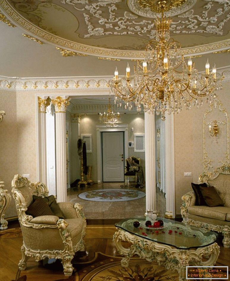 Barokowy salon - 75 zdjęć o nietypowym designie