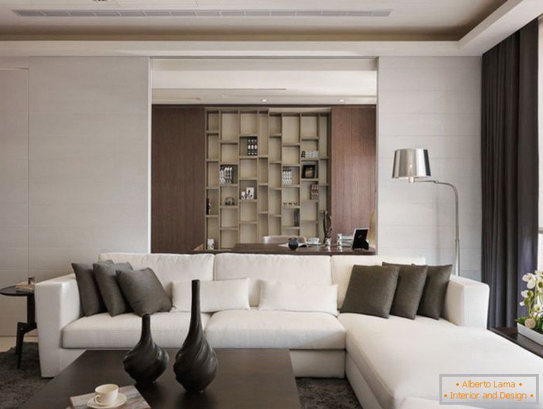 duży luksusowy apartament w nowoczesnym stylu z salonem 6