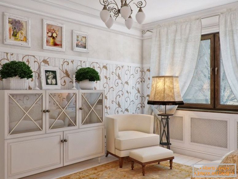 Salon w stylu prowansalskim - 80 zdjęć niezwykłych pomysłów
