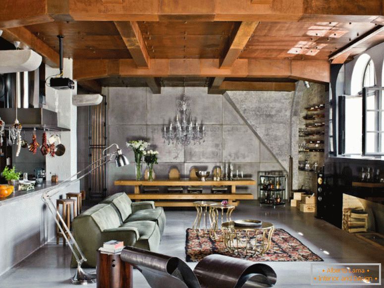 Salon w stylu chalet - 70 zdjęć oryginalnego projektu
