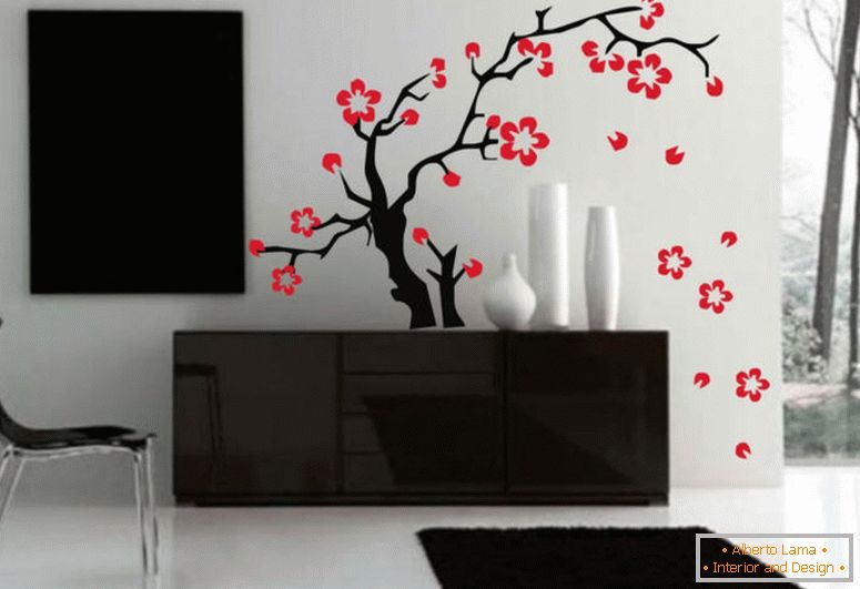 naklejka ścienna-naklejka-art-sakura-kwiaty-asian-tatuaż-grafika-home-decor-a-e-tattoodonkey-com