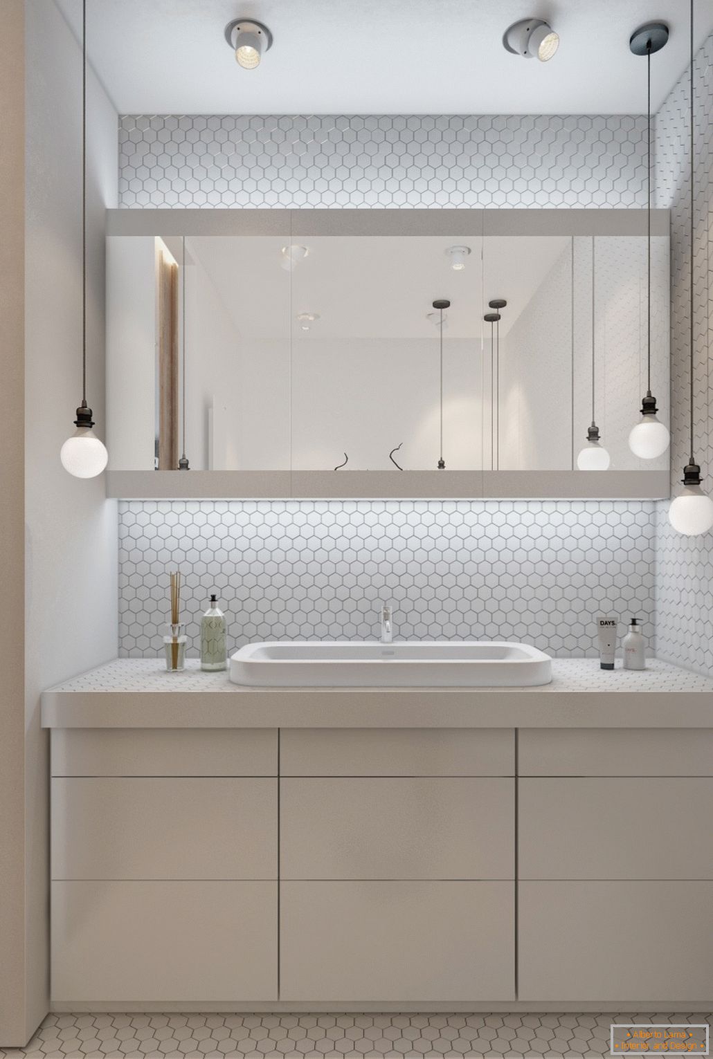 Zaprojektuj białą łazienkę na małe mieszkanie - фото 3