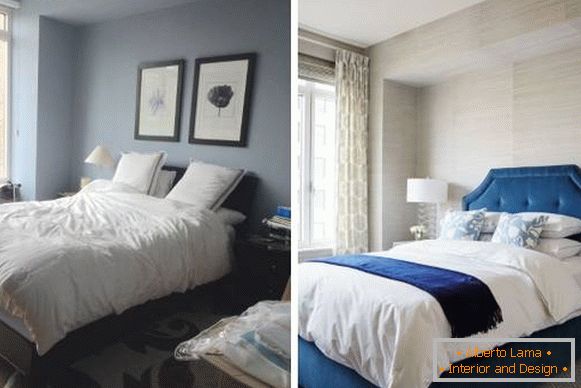 Projekt sypialni prywatnego domu przed i po