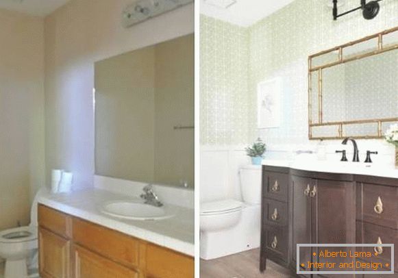 Nowy projekt łazienki w prywatnym domu przed i po