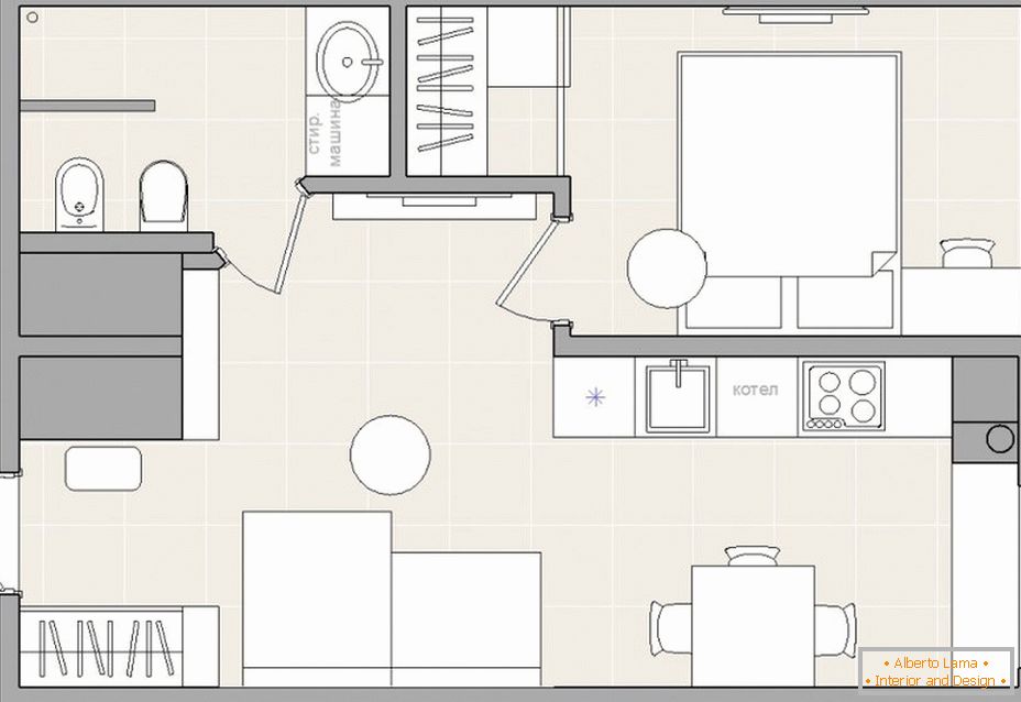 Zaplanuj mały 2-pokojowy apartament
