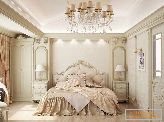 sypialnia w klasycznym stylu zdjęcie