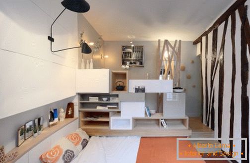 Projekt wnętrz małego mieszkania od Julie Nabuchit