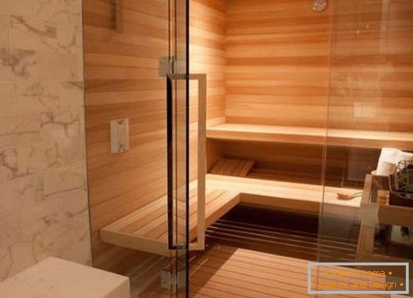 Okucia chromowane do szklanych drzwi w saunie - klamki drzwi