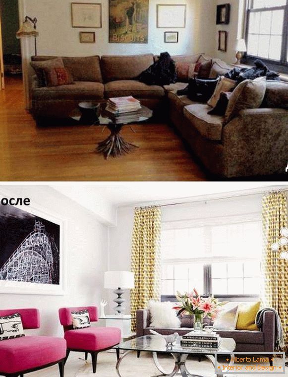 Jak rozmieścić meble w salonie - zdjęcia przed i po przetasowaniu