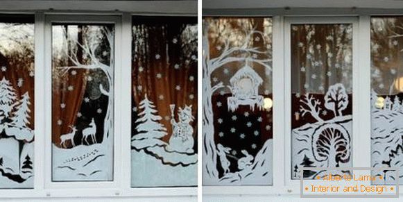 Dekorujemy okna na Nowy Rok pięknie i gustownie