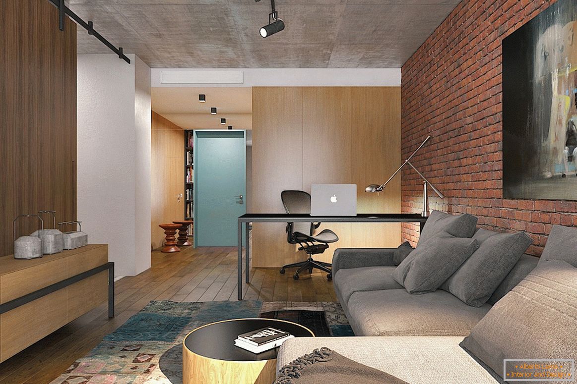 Wnętrze mieszkania typu studio od Lugerin Architects - zdjęcie 1