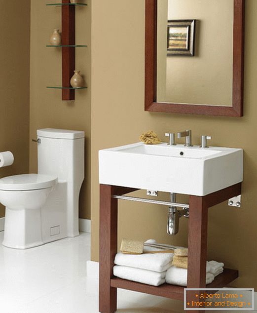Toaletka DecoLav's Infusion zaprojektowana w małej łazience