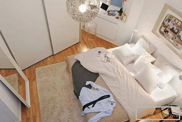 Projekt sypialni w ultra białym kolorze