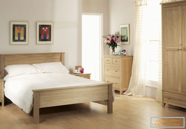 kremowo-dębowe meble-sypialnia-nowoczesne-romantyczne-sypialnia-dekoracyjne-pomysły
