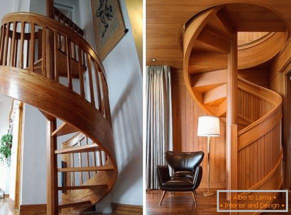 Przykręć klatki schodowe z drewna w prywatnym domu