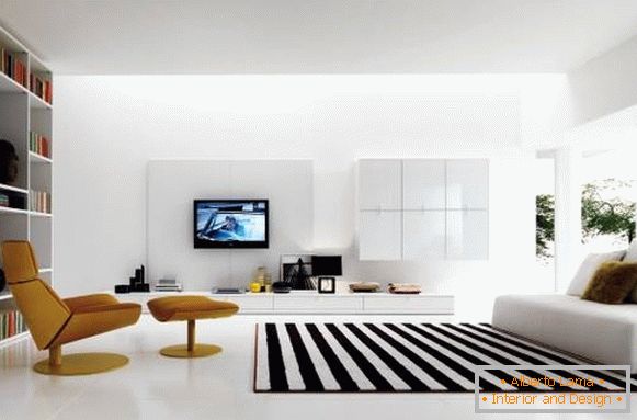 jasny minimalistyczny salon