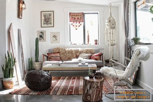 Bohemian interior design - photo 2016 nowoczesne pomysły