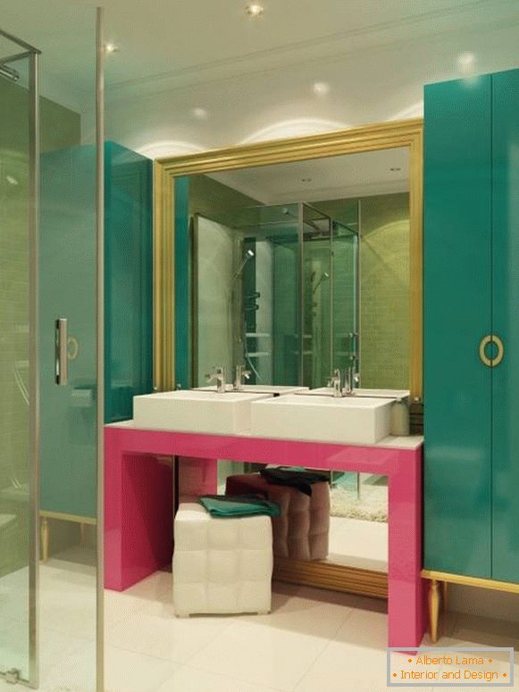 Niezwykły kolorystyka w łazience 2015