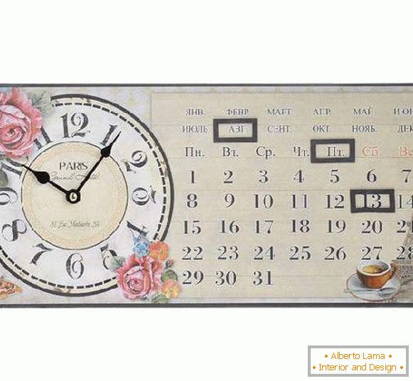 zegar z kalendarzową ścianą, zdjęcie 24