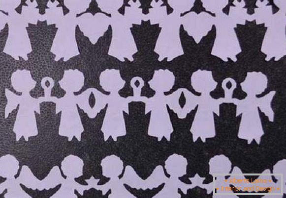Noworoczne girlandy papieru z własnymi szablami rąk, zdjęcie 13