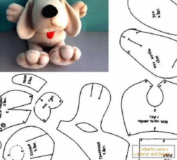 Noworoczny pies-zabawka z filcu własnymi rękami, zdjęcie 24