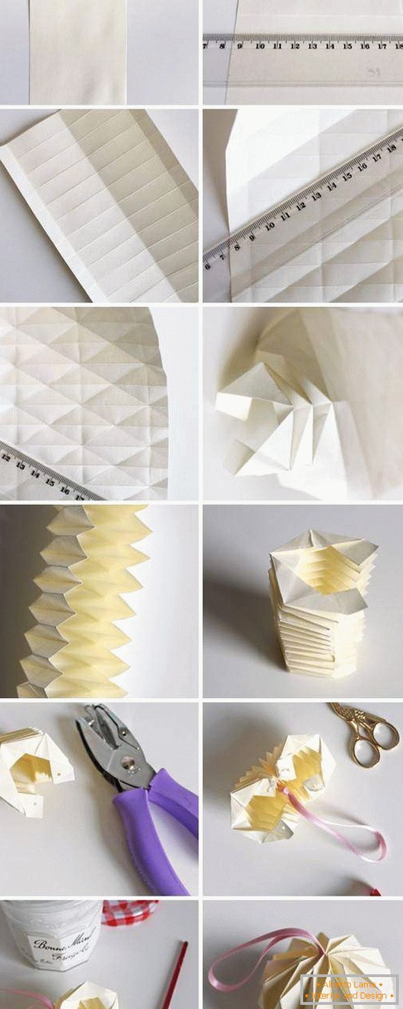Kulki origami na Nowy Rok 2017 własnymi rękami