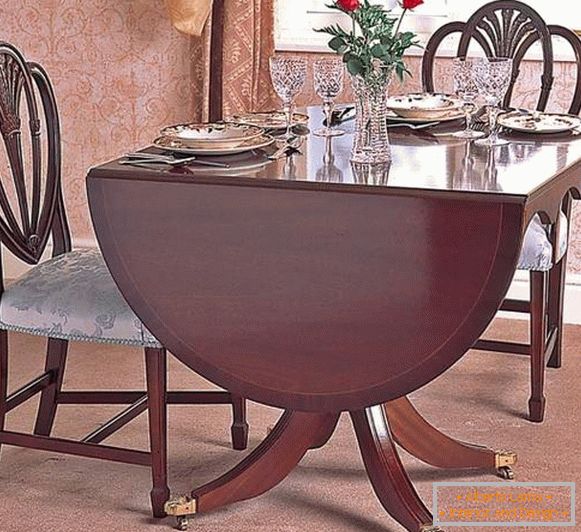 Stół jadalniany przesuwny owalny w stylu klasycznym