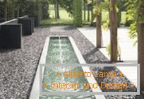 Układ nowoczesnego ogrodu с бассейном