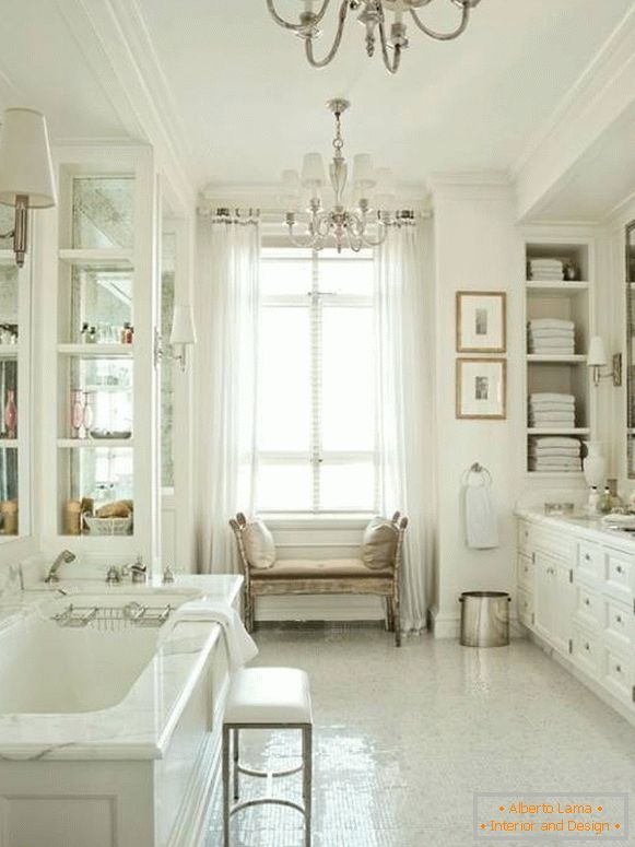 Francuski styl prowansalski w łazience zdjęcie