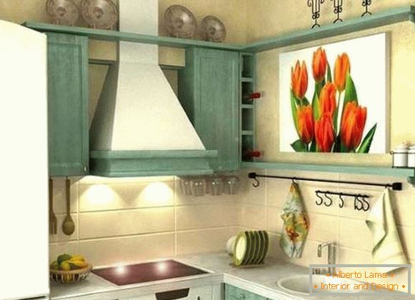 Wnętrze prywatnej kuchni domowej - jak przemyśleć projekt własnymi rękami