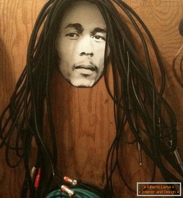 Przewody w postaci włosów Bob Marley