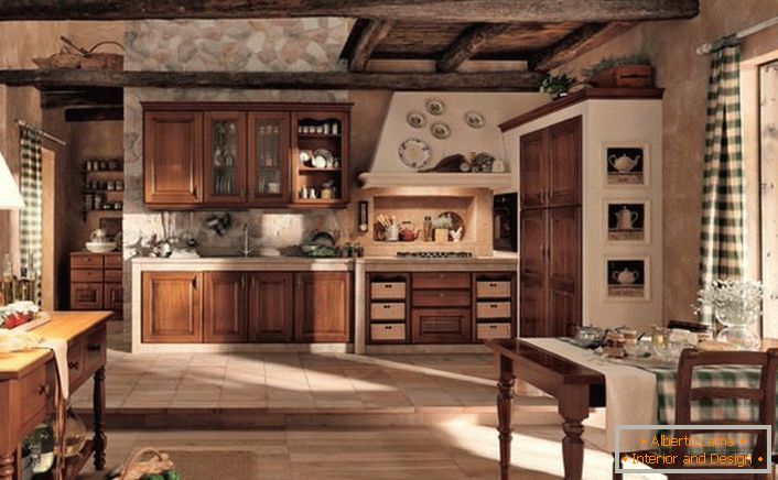 Kuchnia w stylu domku przyciąga swoją prostotą. Ciepło domu, tak można opisać wnętrze kuchni.