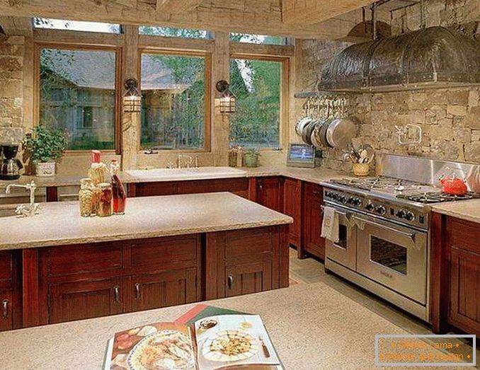 dekoracja ścienna w kuchni z kamiennym zdjęciem, zdjęcie 10