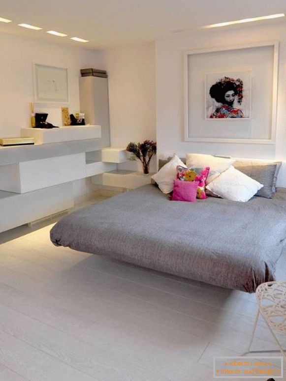 Sypialnia dla kobiet w stylu minimalizmu