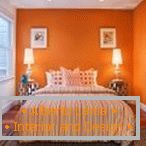 Sypialnia в оранжевых тонах