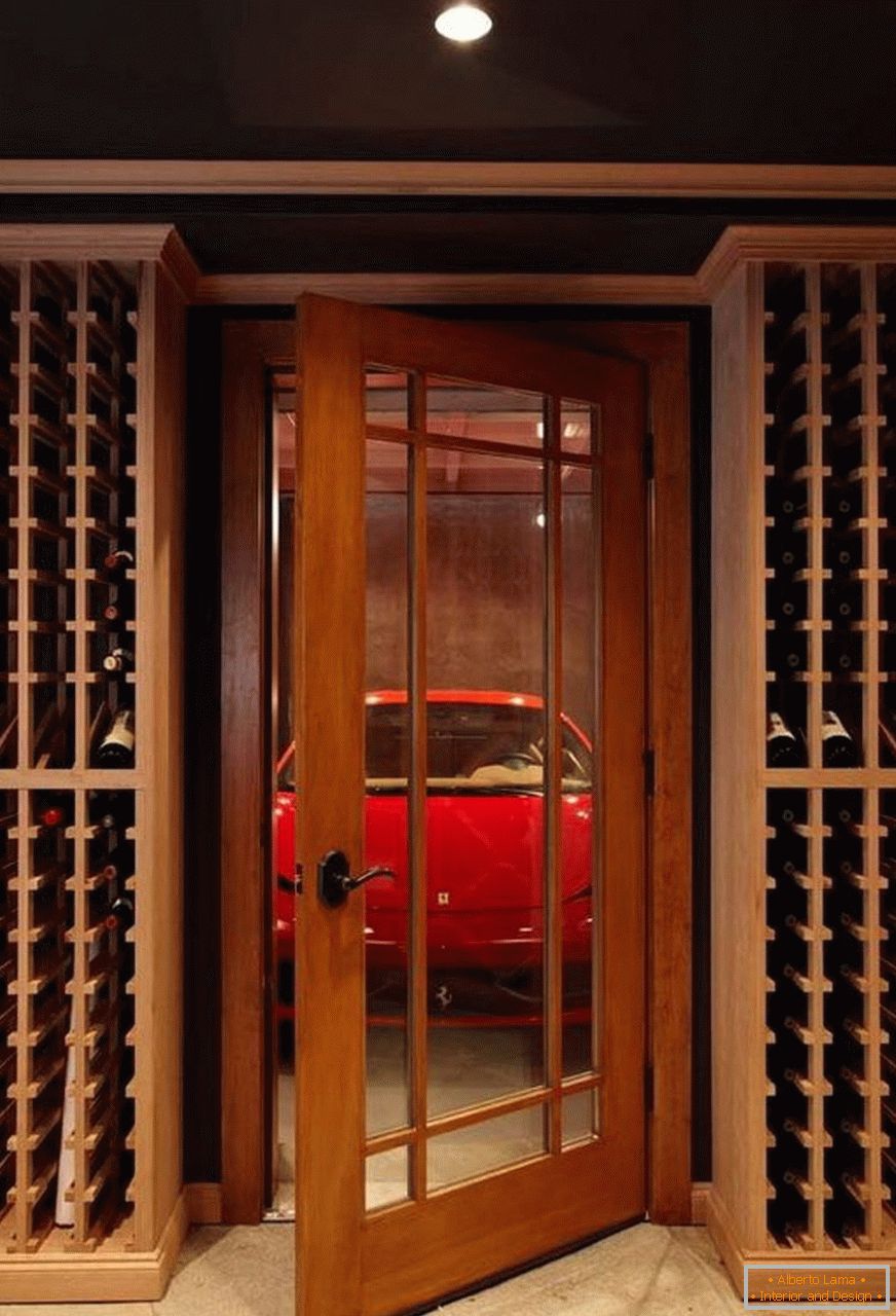 Miejsce parkingowe w piwnicy z winami
