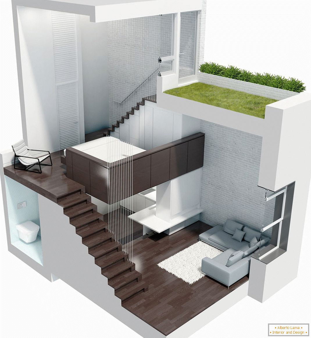Nowoczesny design małego mieszkania
