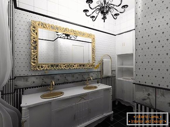 żyrandol do łazienki w klasycznym stylu