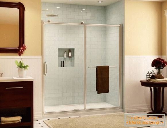 Przesuwne szklane drzwi do kabiny prysznicowej, zdjęcie 1