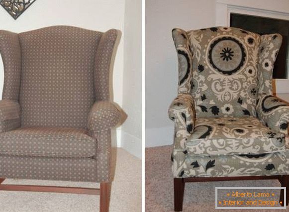 Renowacja mebli tapicerowanych - zwężenie starego krzesła