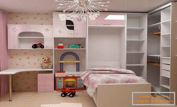 Łóżko szafy w pokoju dziecinnym, zdjęcie 5