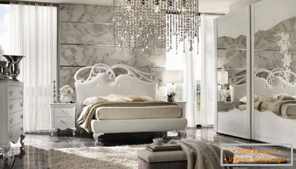 Włoska szafa w sypialni - wewnętrzna fotografia