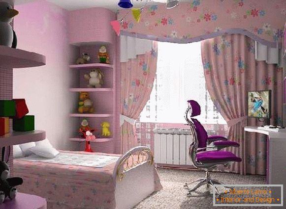 zasłony w pokoju dziecięcym dla dziewczynki, zdjęcie 24