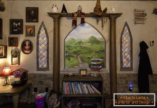 Projekt pokoju dziecięcego w duchu Hogwartu
