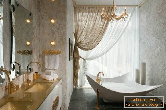 żyrandol w łazience w klasycznym stylu, fot. 17