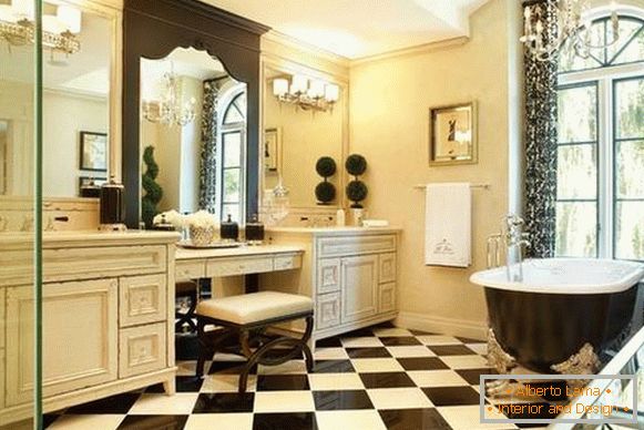wnętrze łazienki w klasycznym stylu, zdjęcie 5
