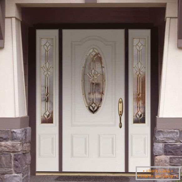 Luksusowe drzwi wejściowe z podwójnymi szybami